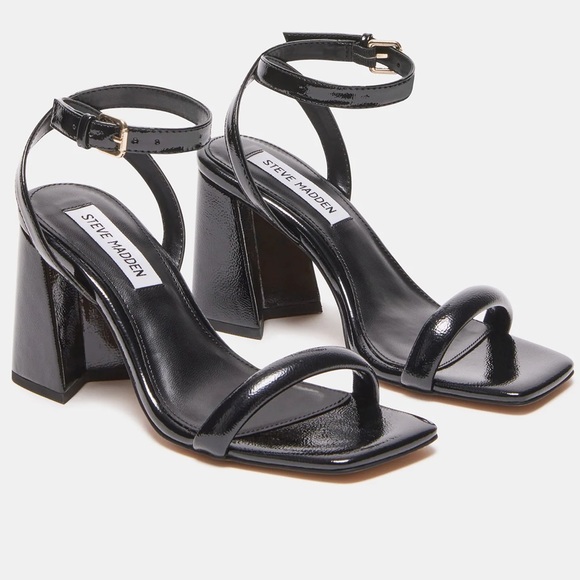 BRAND NEW Steve Madden short black heels - Picture 1 of 9